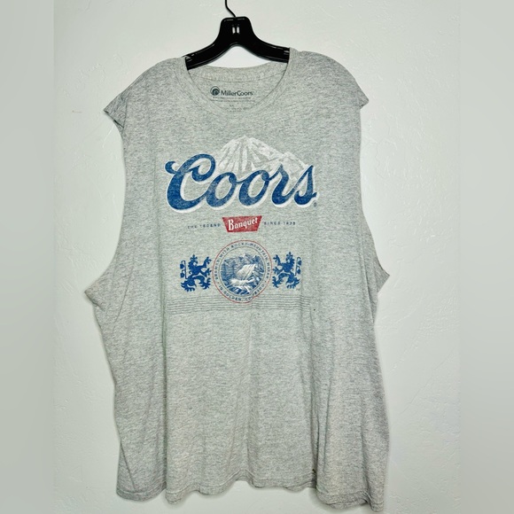 Coors Light Vintage Muscle Tank Gray SZ XXL - Picture 4 of 9